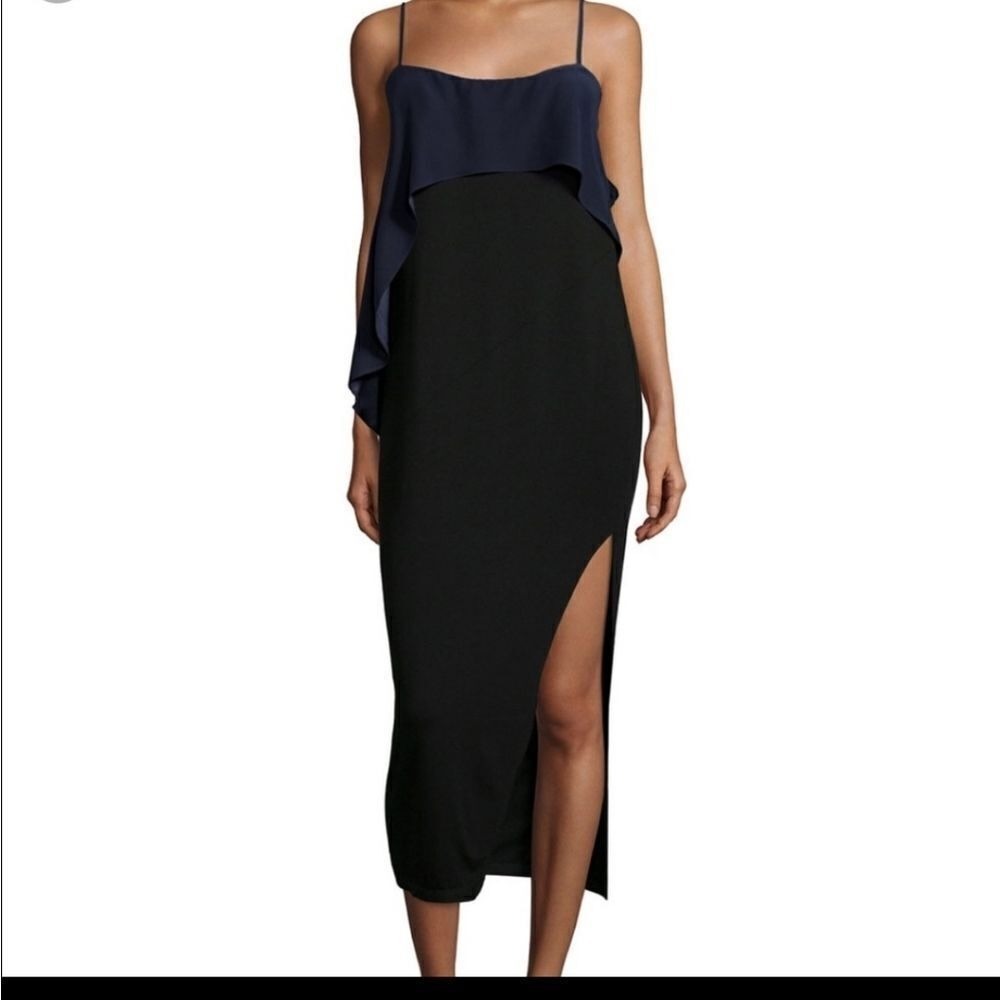 Elizabeth‎ And James Dress  Blue and Black Slip Dress Size X-small